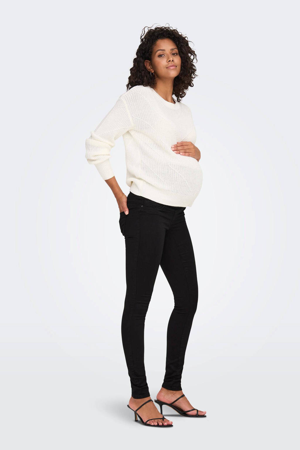 ONLY MATERNITY skinny zwangerschapsjeans OLMROYAL black