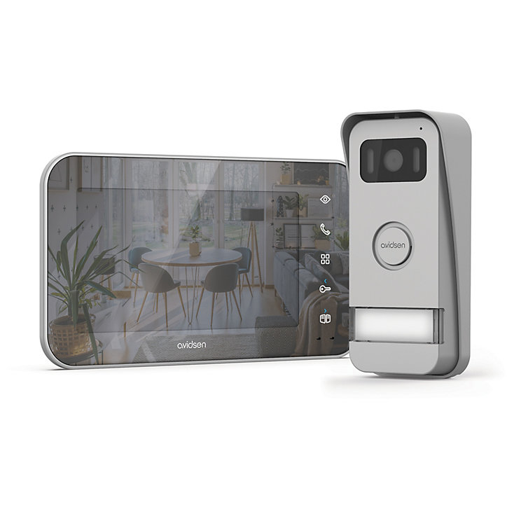 Visiophone couleur filaire effet miroir Avidsen Maya
