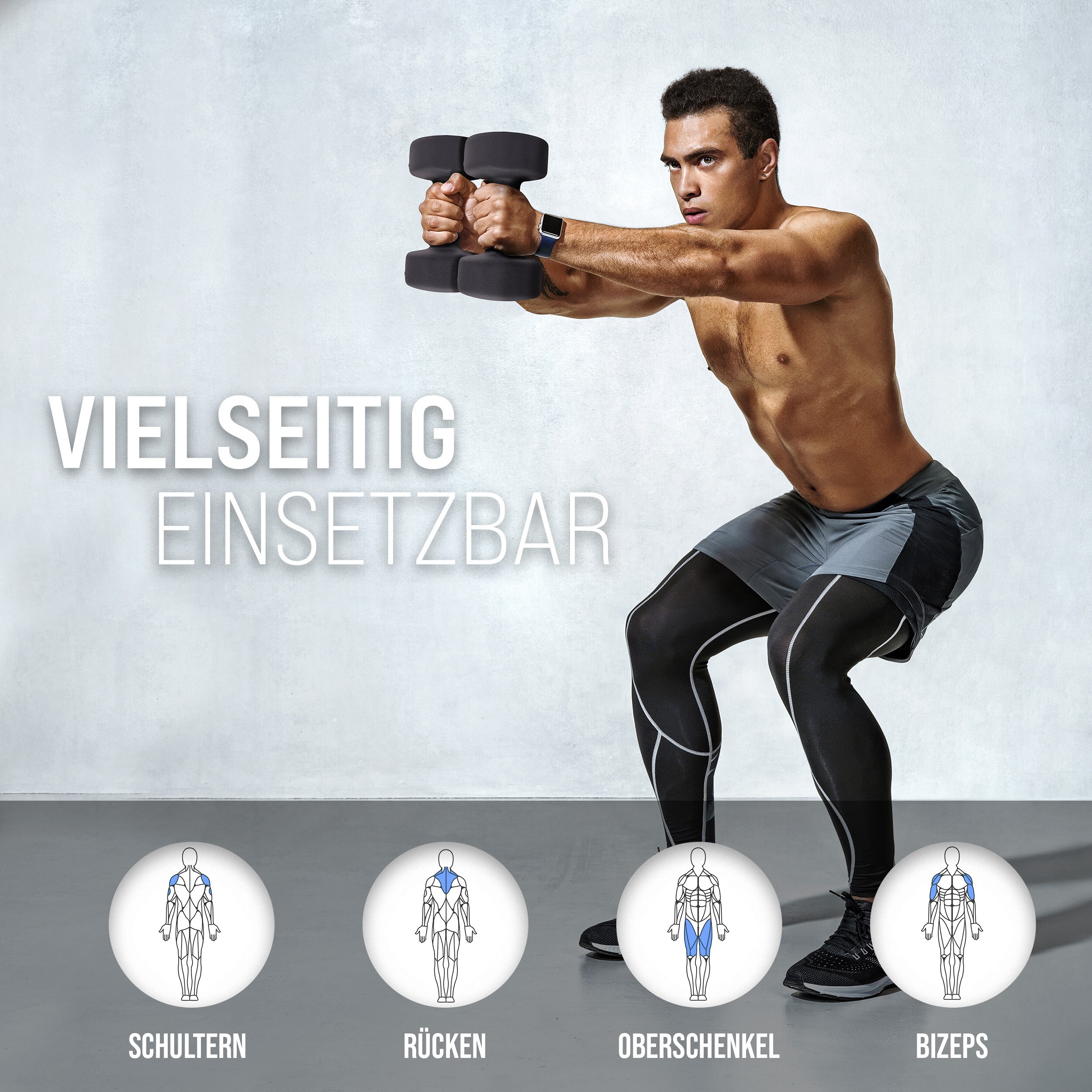 Apollo Hantel Set Kurzhantel Fitness Hanteln 10 kg