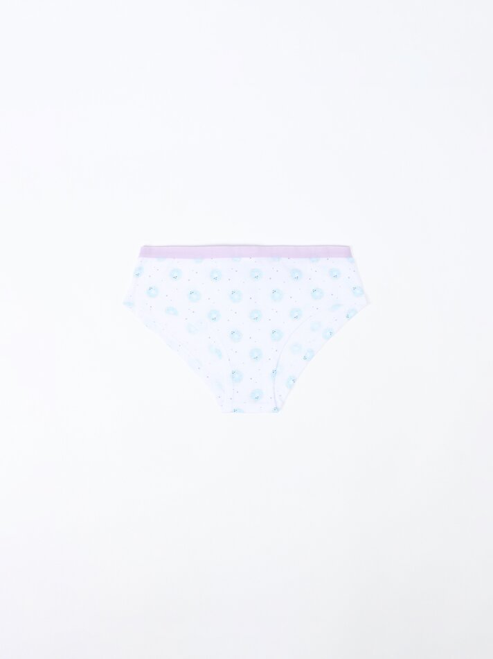 Pacote com 7 calcinhas hipster estampadas - Cores variadas