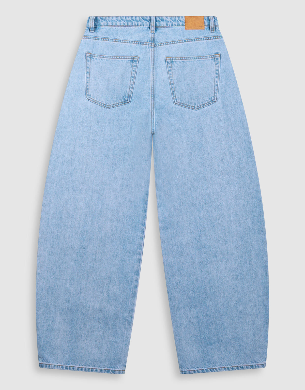 Stud Baggy Fit Jeans Bleached