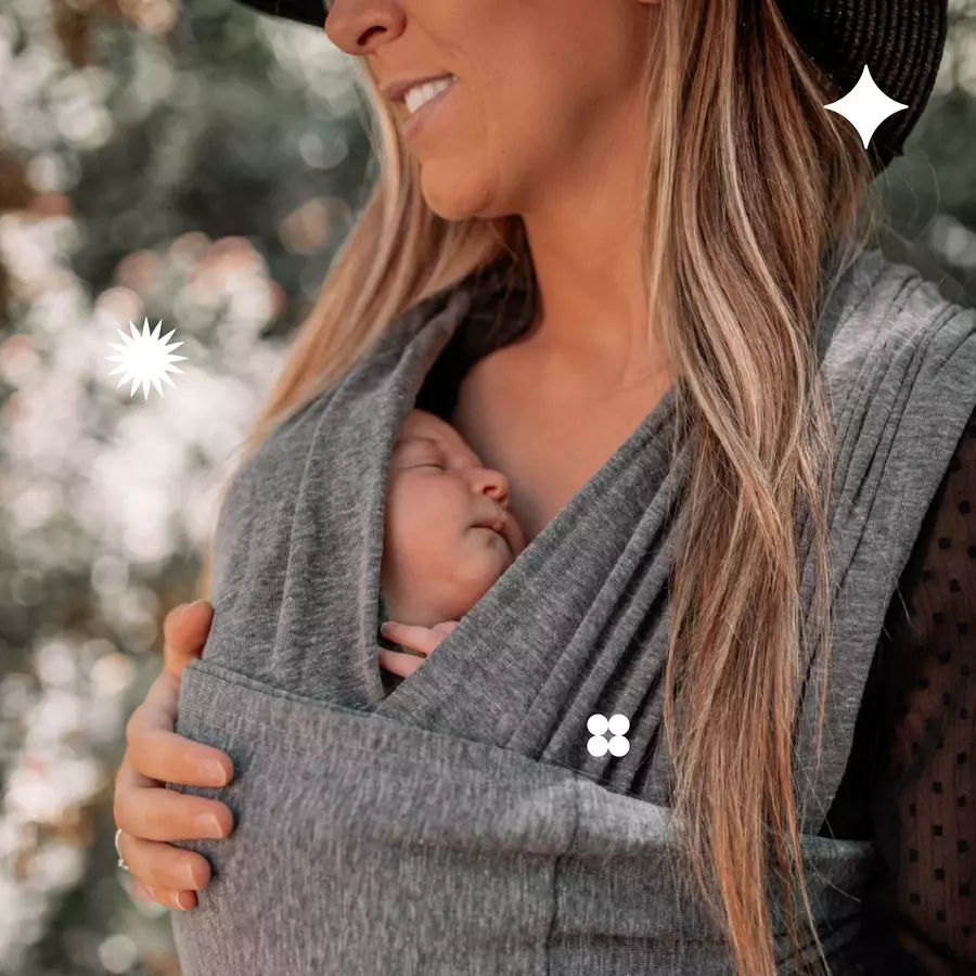 KOALA BABYCARE® Babytragetuch anthrazit