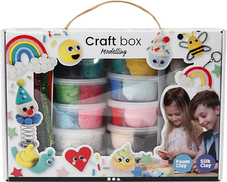 Creativ Company Foam Clay® og Silk Clay® i gaveæske