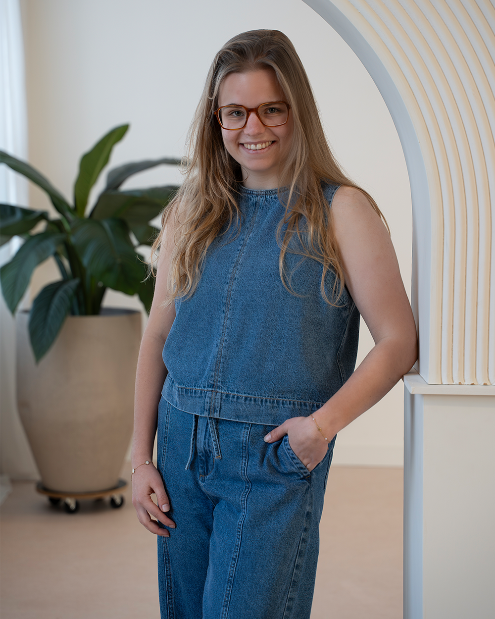 Top - Blauw