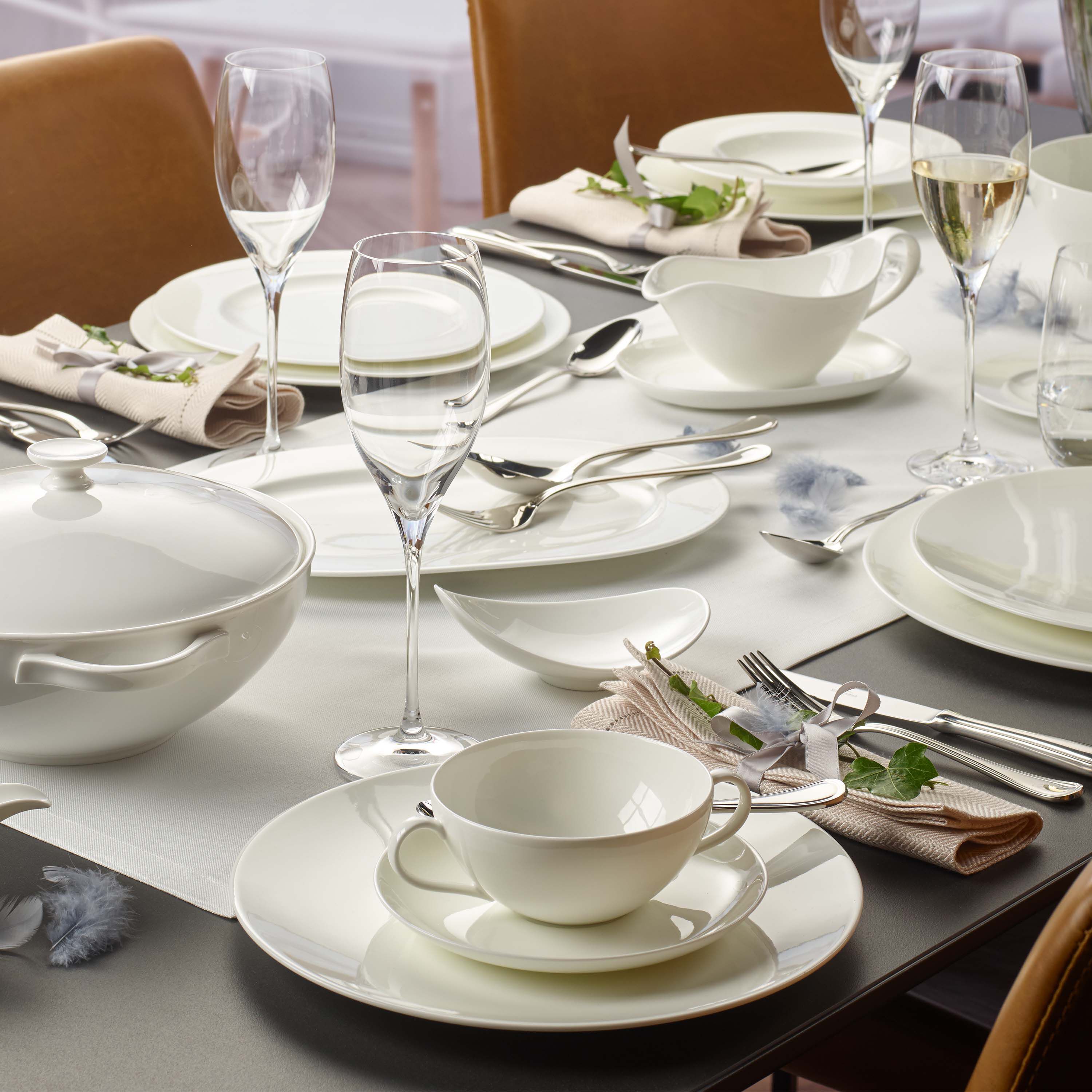 Anmut Soup cup White, Premium Bone Porcelain