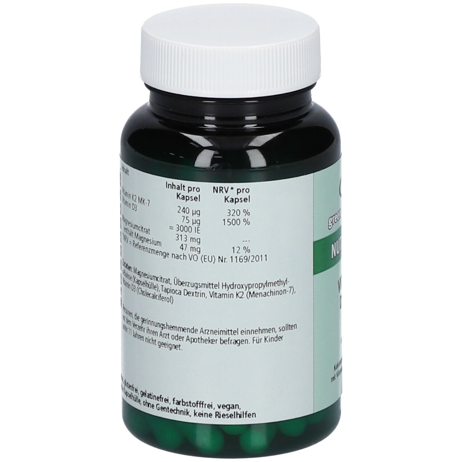 green line NUTRITHEKE Vitamin D3 + K4