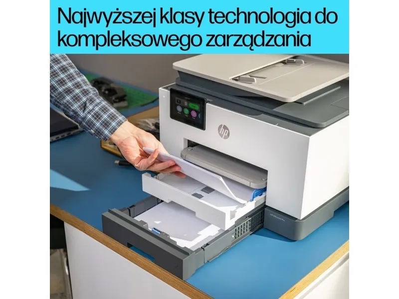 HP Officejet Pro 9130b All-in-One - Multifunktionsprinter - farve - blækprinter - Legal (216 x 356 mm) (original) - A4/Legal (medie) - op til 23 spm (kopiering) - op til 25 spm (udskriver) - 250 ark - 33.6 Kbps - USB 2.0, LAN, Wi-Fi(ac), USB vært - c