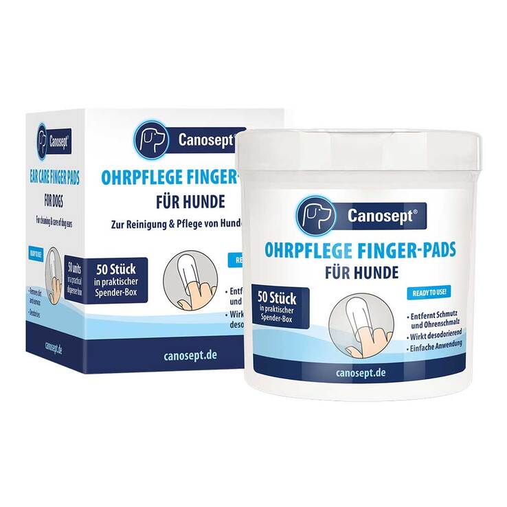 Canosept Ohrpflege Finger-Pads für Hunde, 50 St