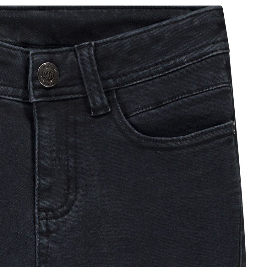 Jean slim en denim uni pour garçon - Gris foncé