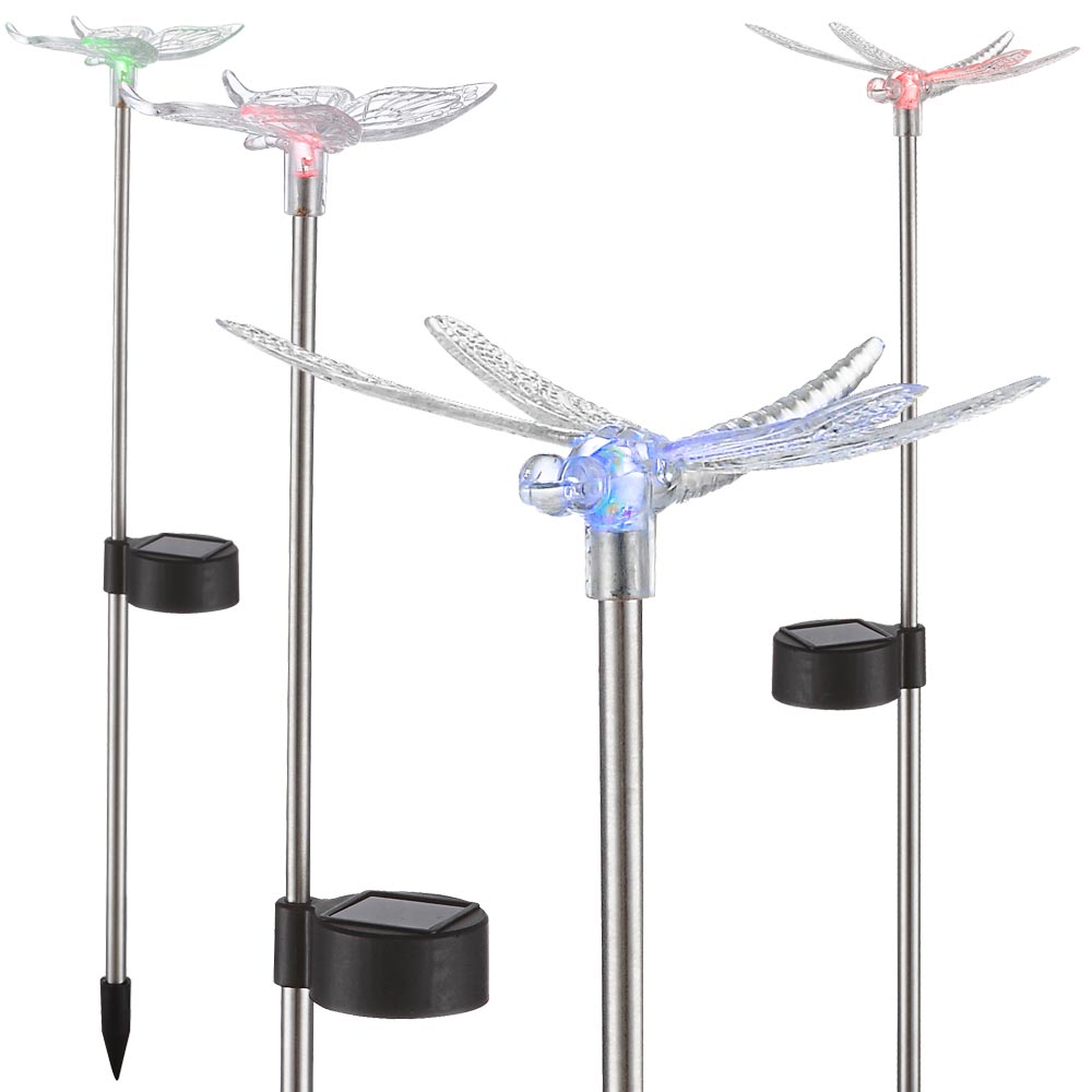 8er Set RGB LED Solarleuchten mit Farbwechsel für den Garten