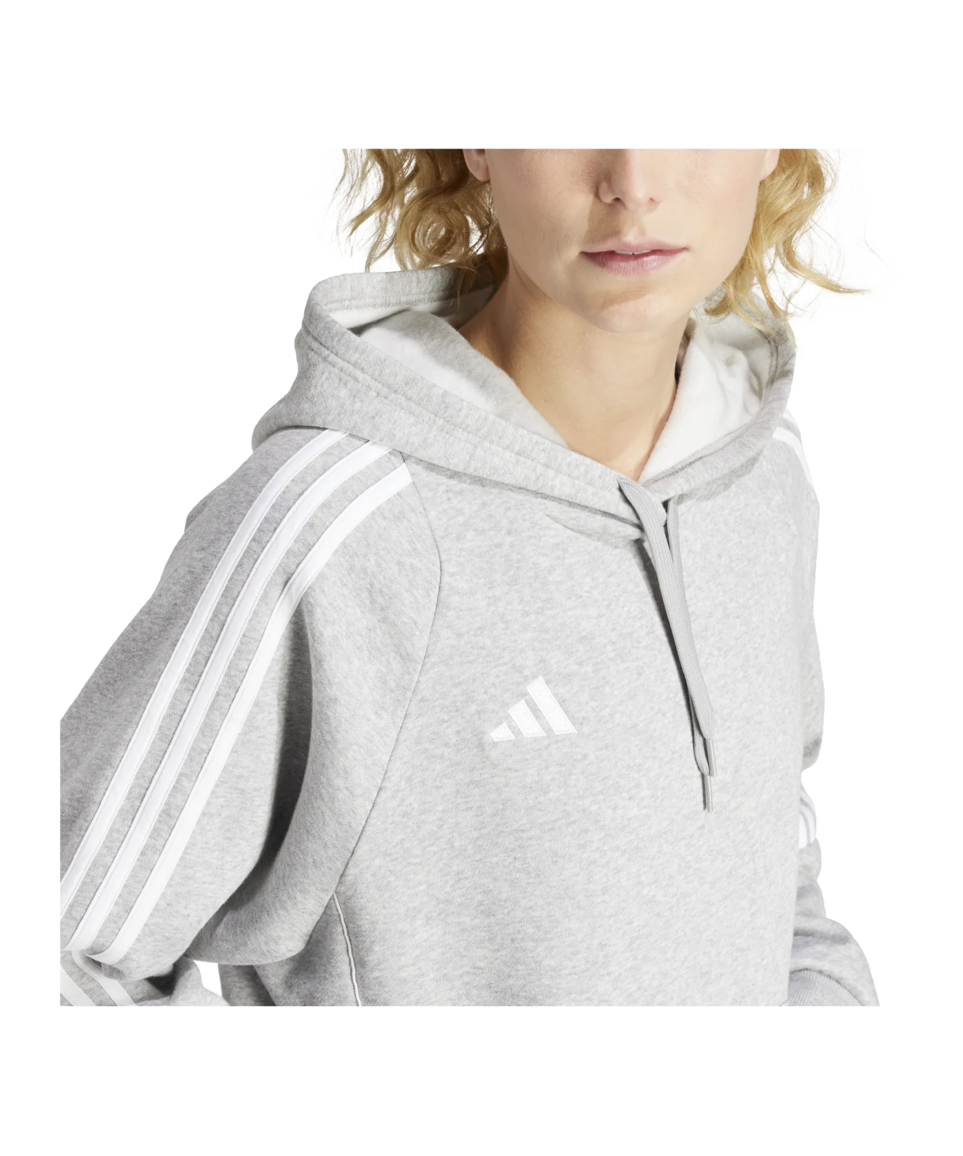 adidas Tiro 24 Hoody Damen Grau Weiss