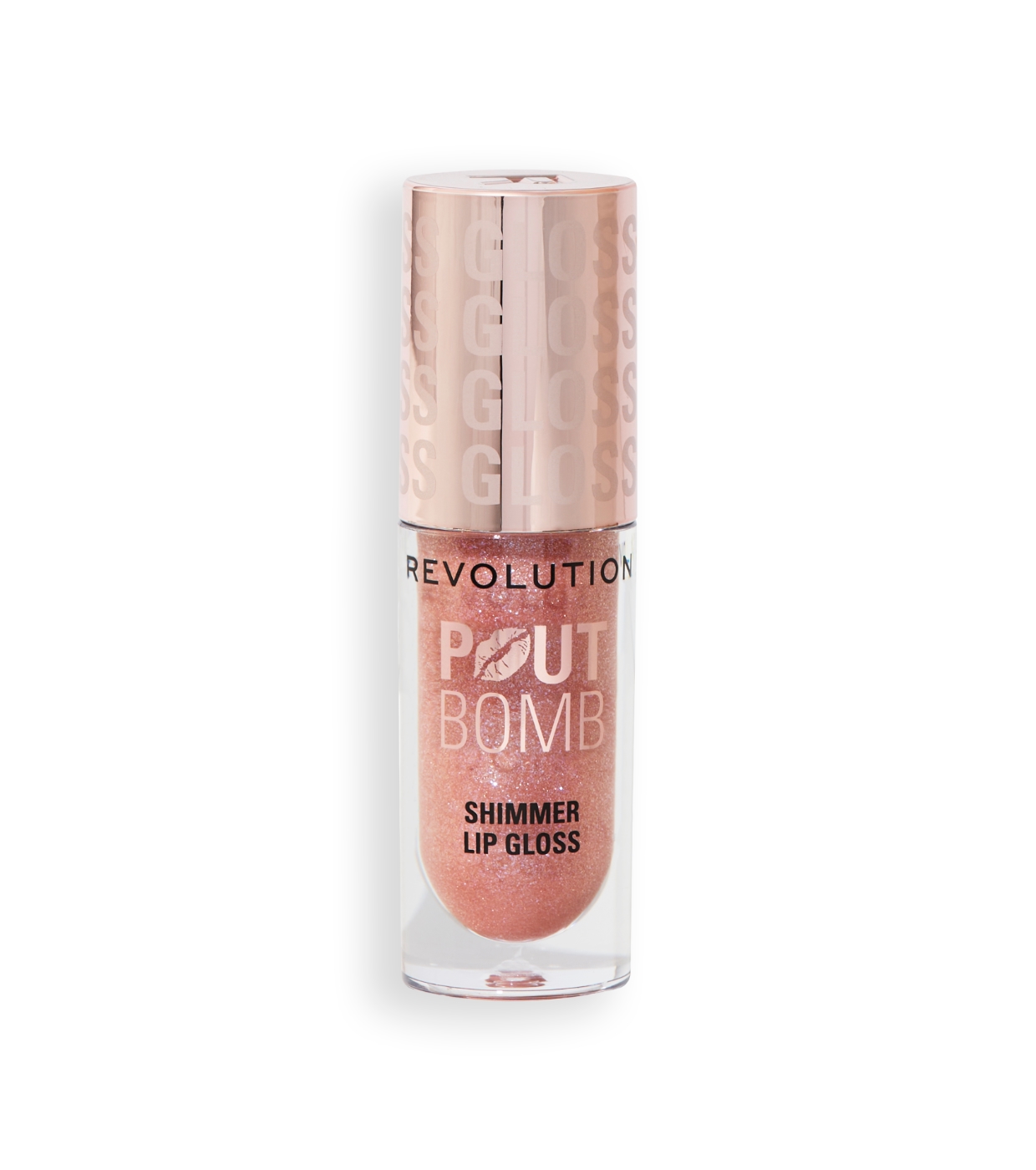 Revolution - Brilho labial com Shimmer Pout Bomb - Shimmer Nude