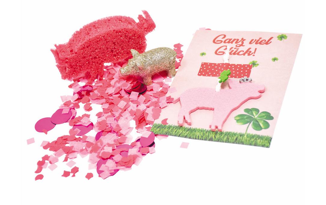 Mitbringsel Wundertüte GlücksschweinGeschenktüte mit Glück