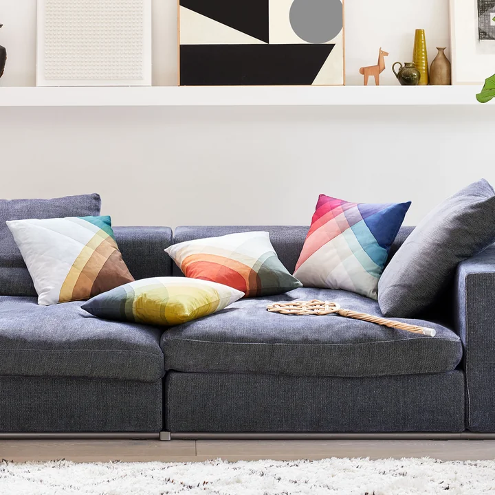 Vitra - Herringbone Kissen, 40 x 40 cm, gelb