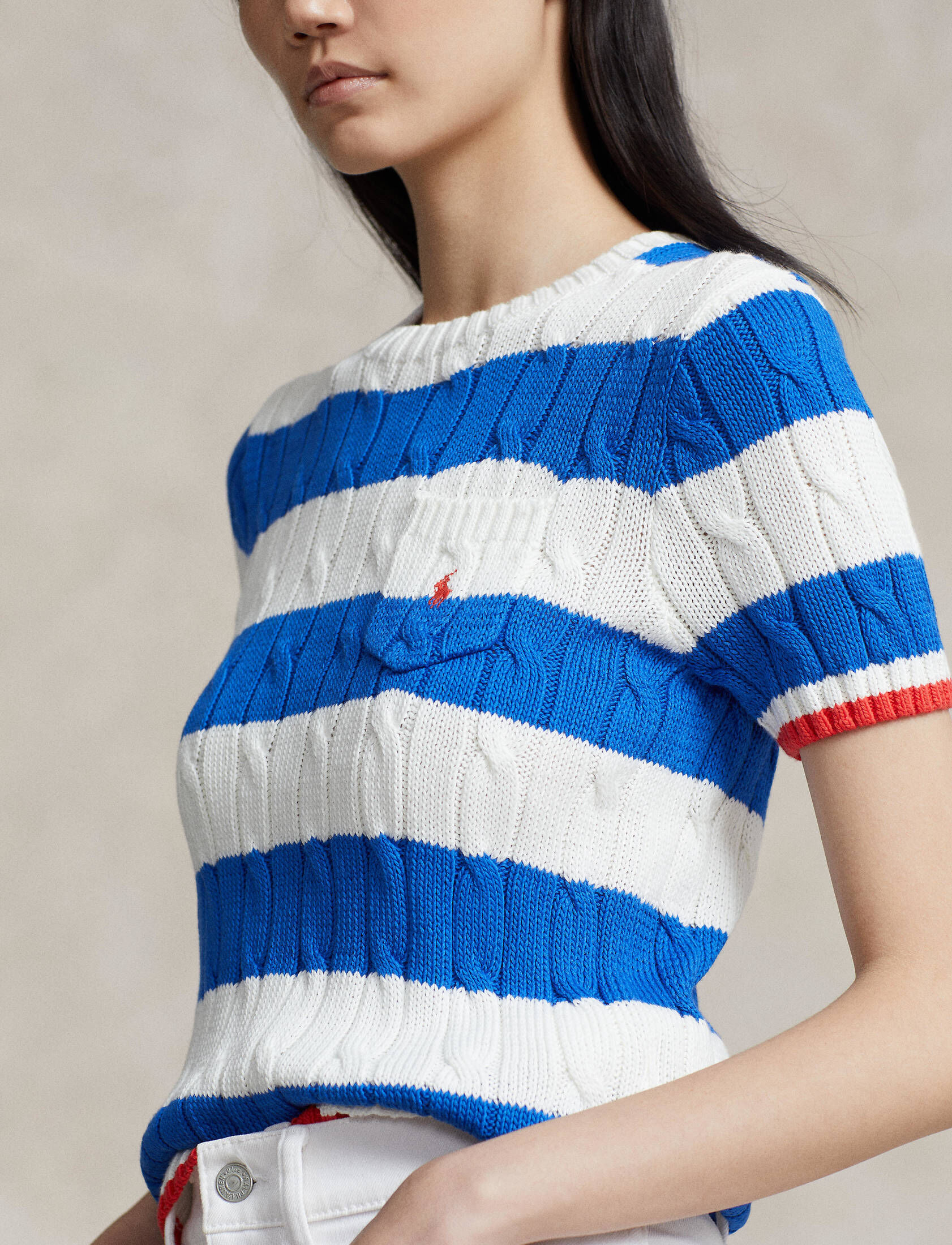 Polo Ralph Lauren| Damen Strickpullover Kurzarm