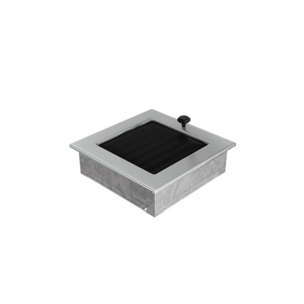 Kratki Grelha de Ventilação Inox Persiana 17x17cm