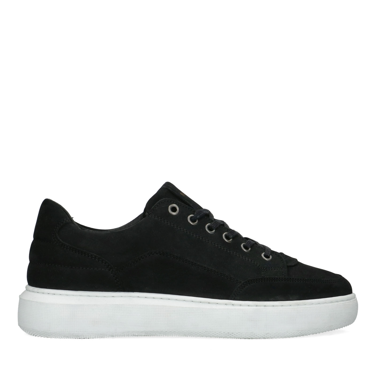 Zwarte nubuck sneakers