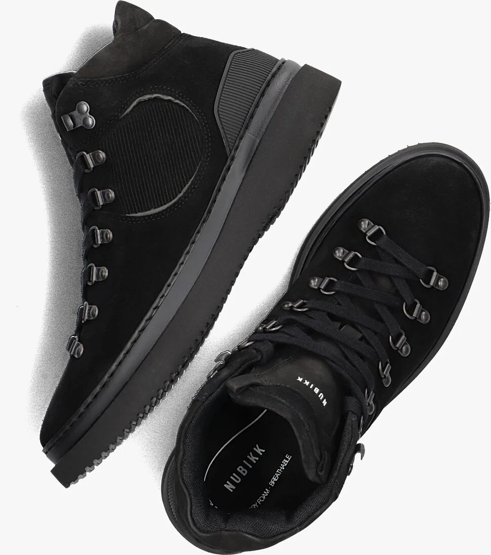 NUBIKK zwarte nubikk hoge sneaker jonah aztec