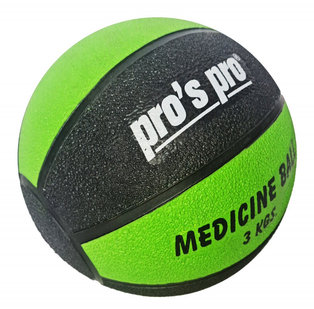 Medizinball 3 kg  schwarz/grün
