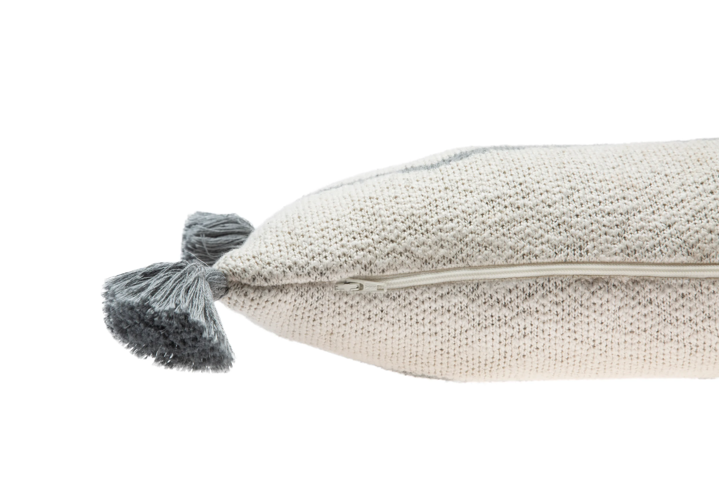 PETIT OASIS - Coussin en tricot en coton | Gris