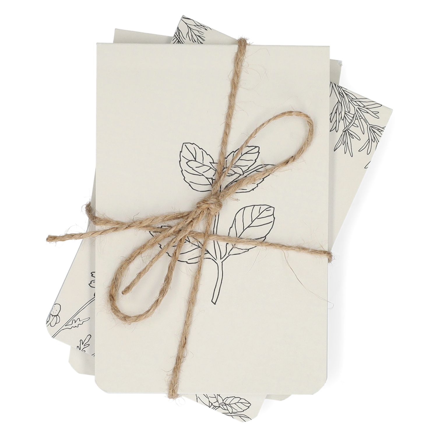 To do-blokje, kruiden en takjes, set van 3, 12 x 8 cm