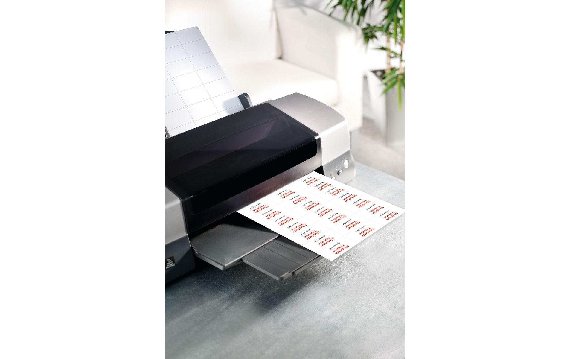 Universal-Etiketten 9.7 x 67.7 cm, 25 Blatt, WeissPersonalisierbare Etiketten ideal für Büro & Handel