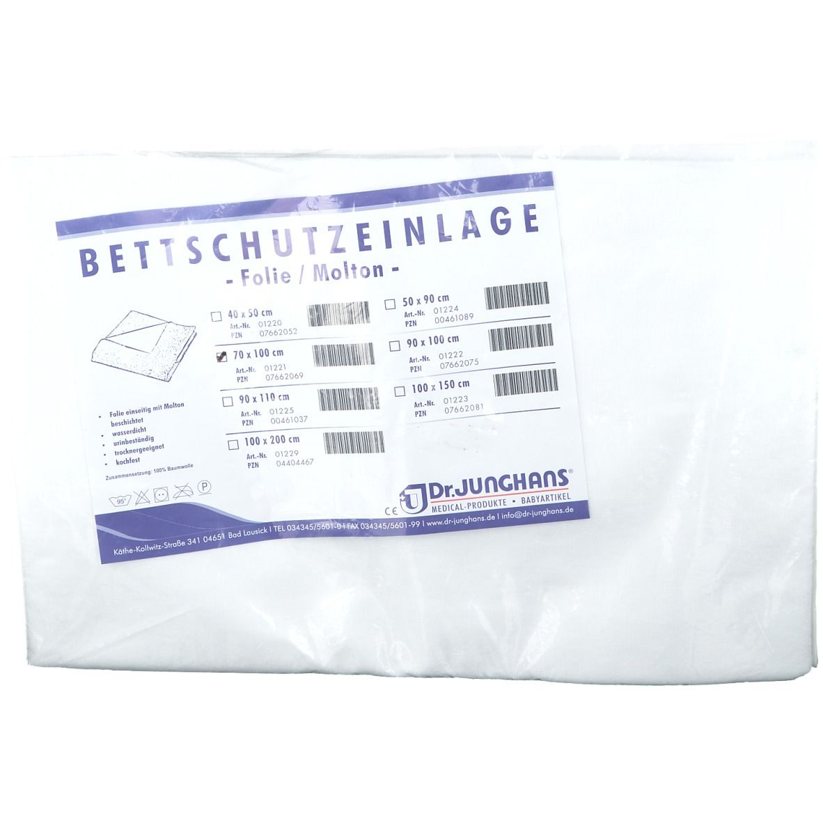 Dr. Junghans® Bettschutzeinlage 70 x 100 cm