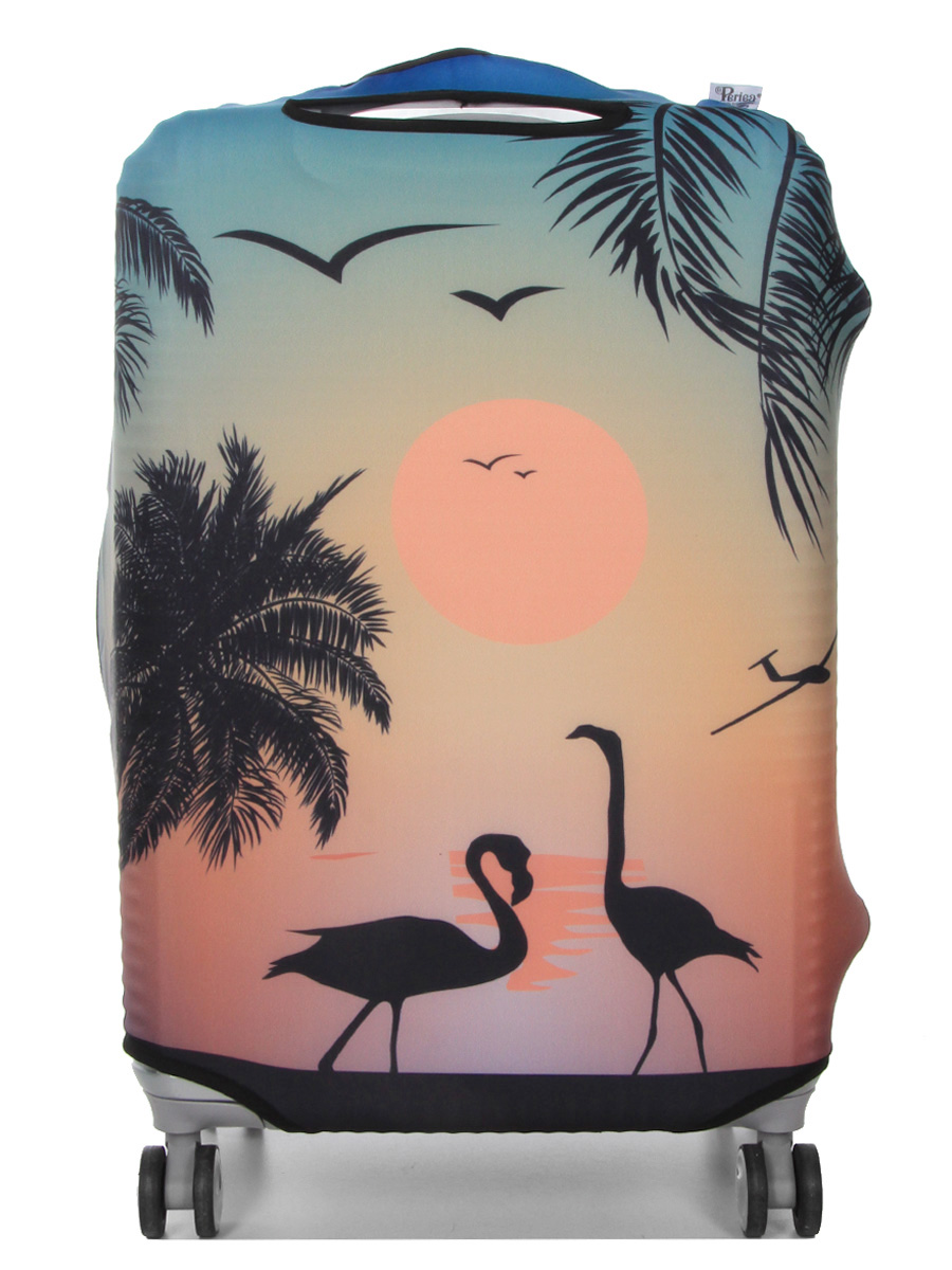 Housse de valise Periea Sunset Flamingos M