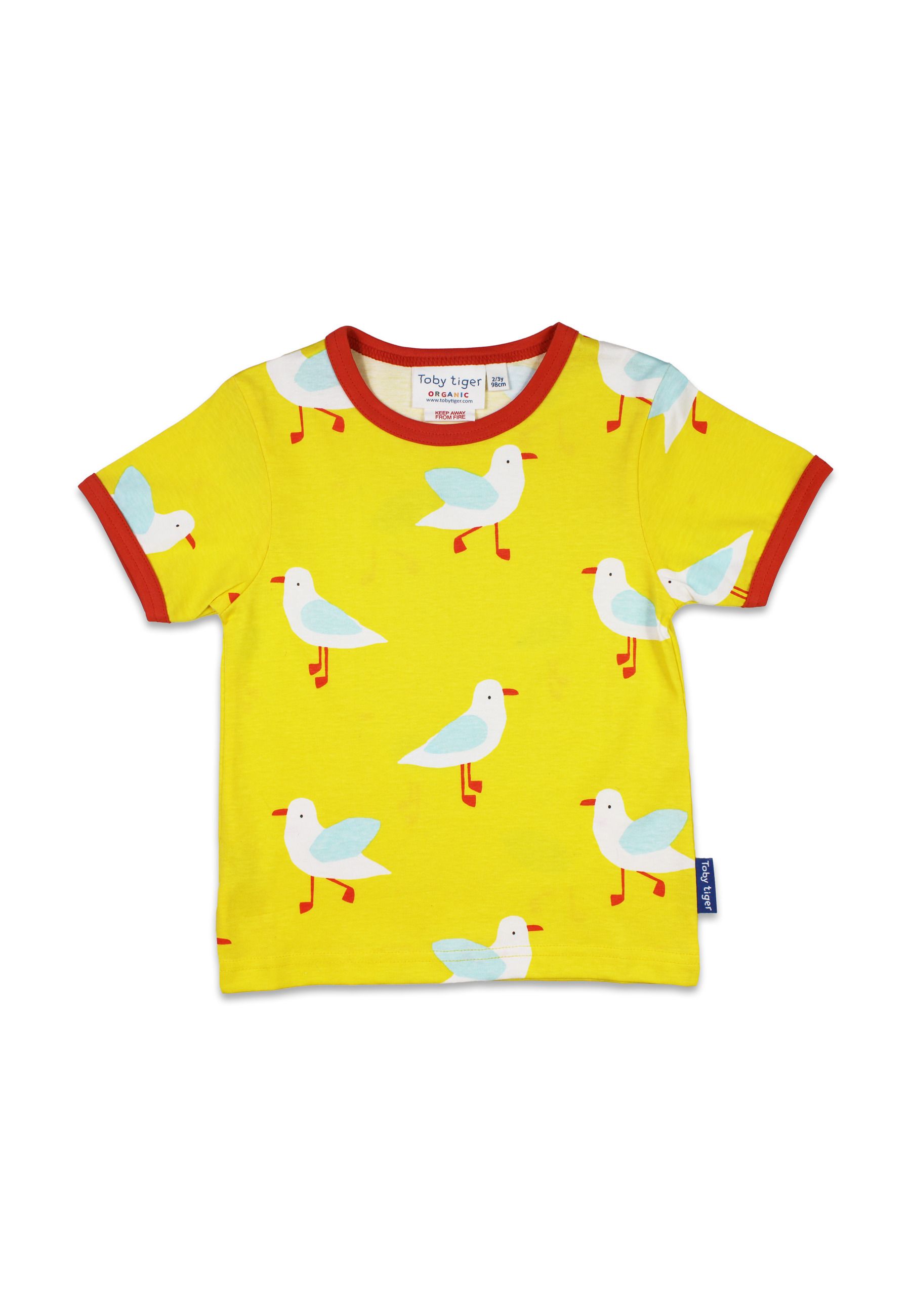 Toby Tiger Kurzarmshirt mit Möwen-Druck