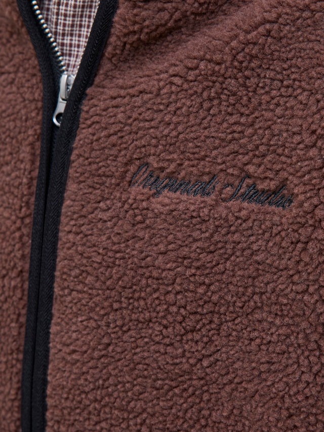 Jack & Jones Junior Fleecejacke »JORNORREBRO TEDDY JACKET JNR« ohne Kapuze Mit stylischem Muster