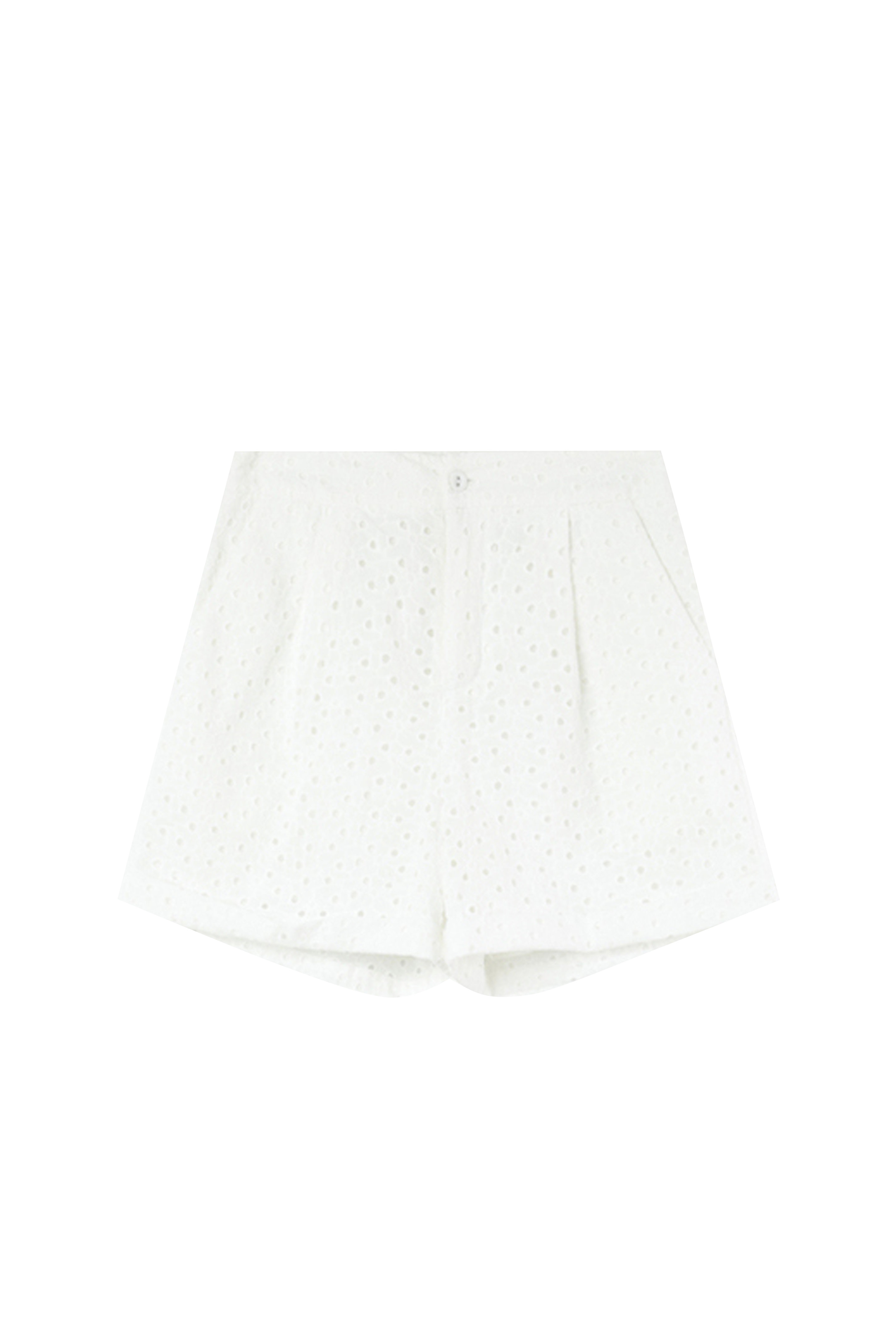 GRACE ET MILA Short brodé en coton ESPIEGLE Beige