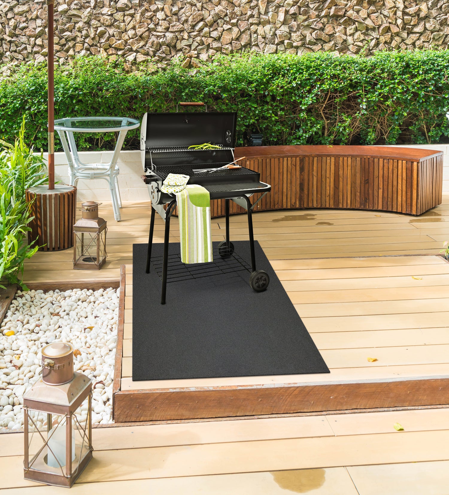 Multy Home buitenmat All Purpose zwart 140 x 60 cm