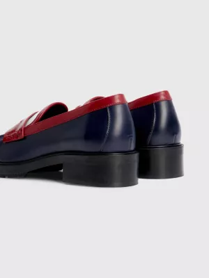 Mocassins de couro com blocos de cores da Crest Classic