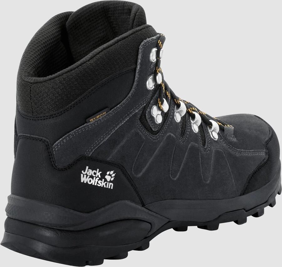 Jack Wolfskin Refugio Texapore Mid Men Waterdichte wandelschoenen Heren Phantom Burly Yellow Xt