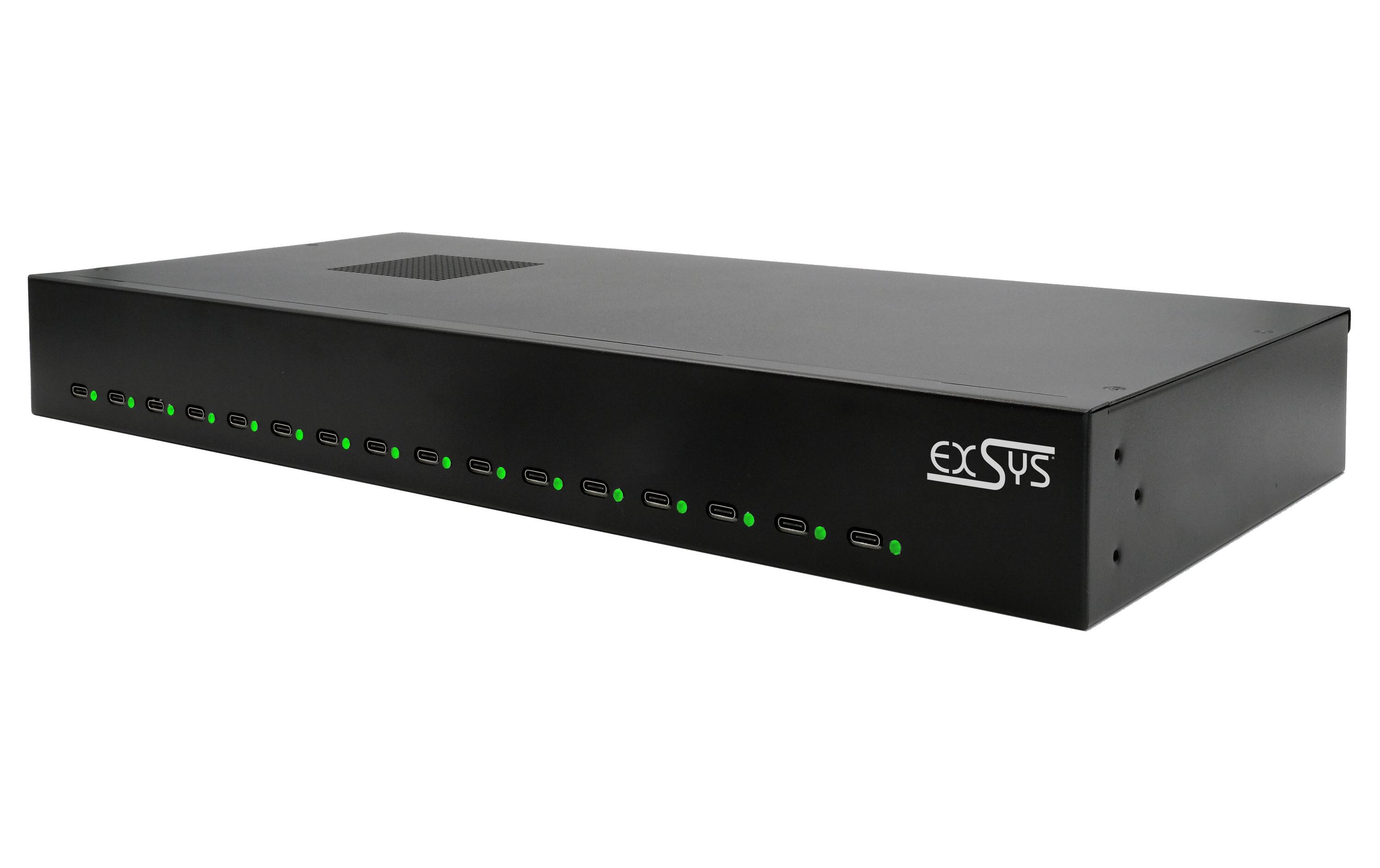 Ladestation EX-11016<br>Multi-Ladestation mit 16 USB-C Anschlüssen