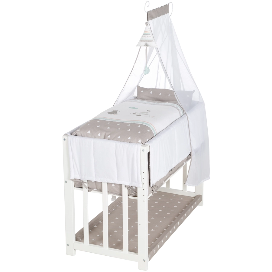 roba Stubenbett Indibär 4-in-1 weiß