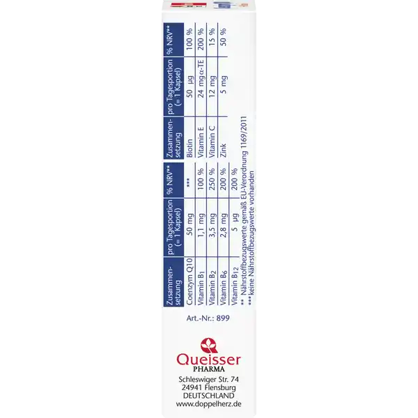 Coenzym Q10 + B-Vitamine Kapseln