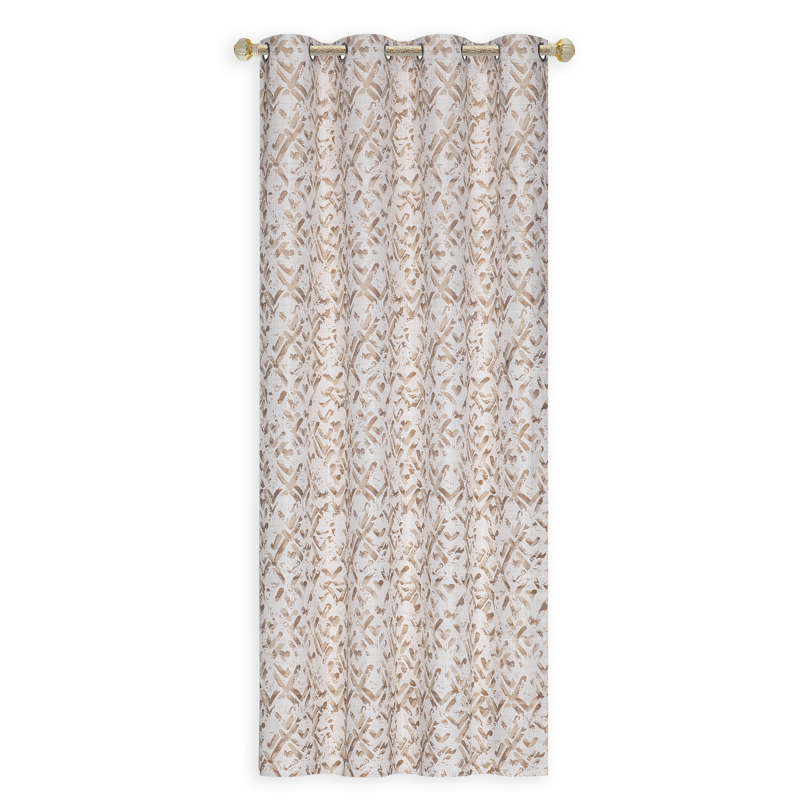 homara Ösenvorhang - beige gemustert - 140x245 cm