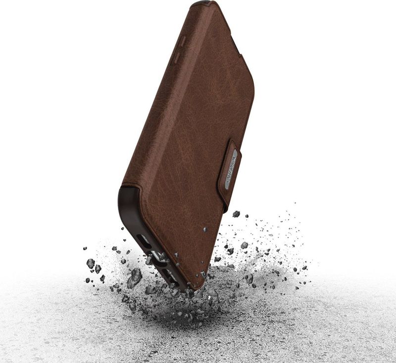 OtterBox - Strada Bookcase - Bruin - Voor Apple iPhone 15 Plus