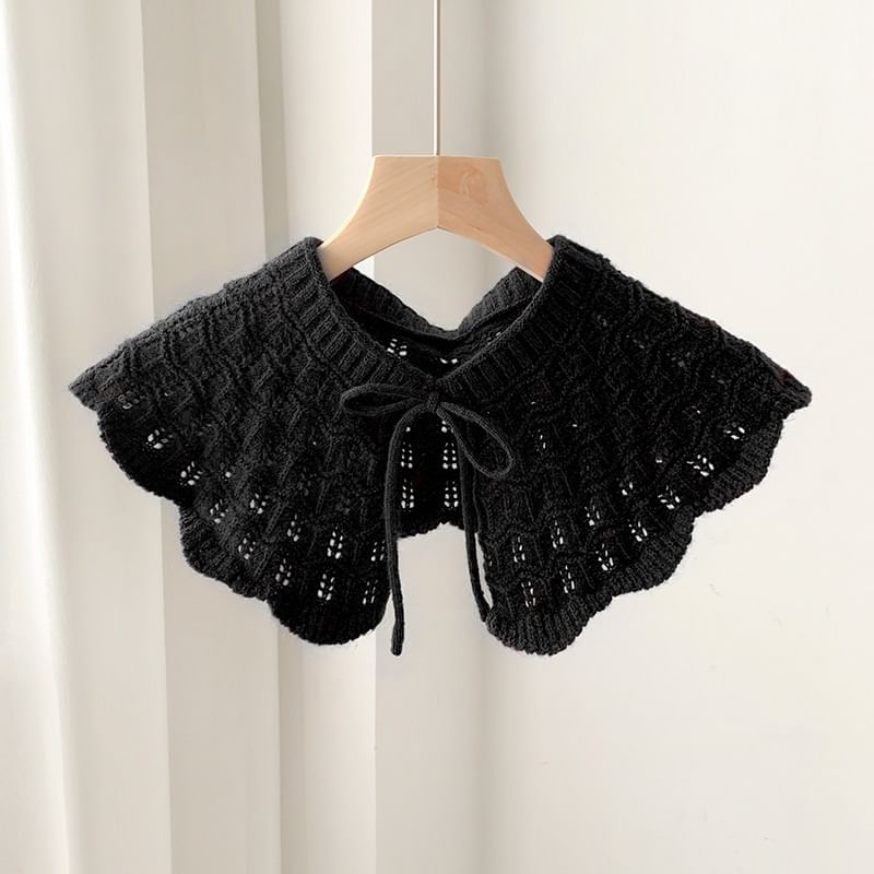 Amandier - Effen gebreide capelet