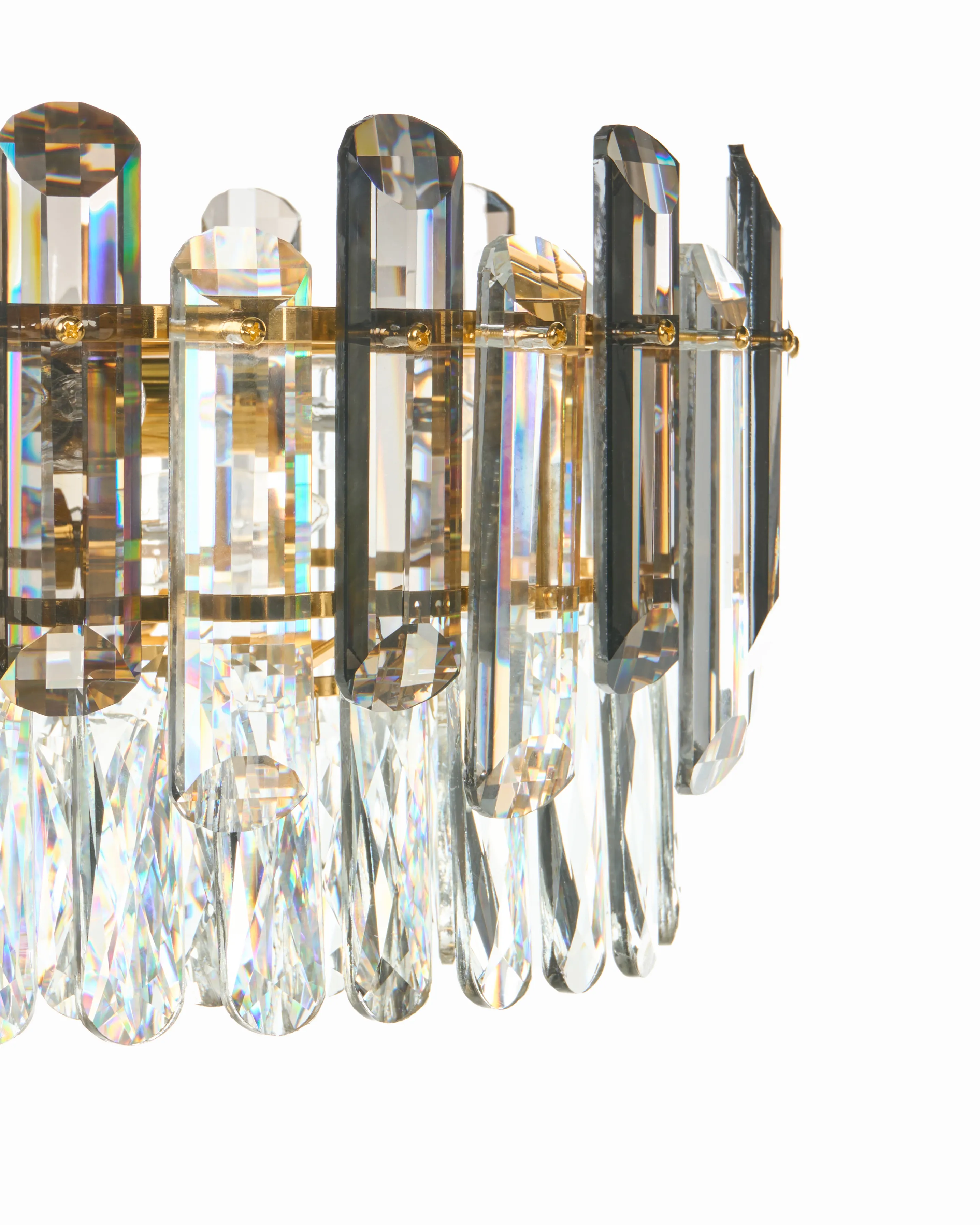 Kroonluchter MANTARO Glas Goud