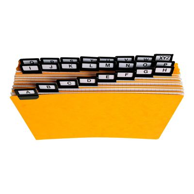 Exacompta - Intercalaires alphabétiques pour boîte à fiches - 24 positions A à Z