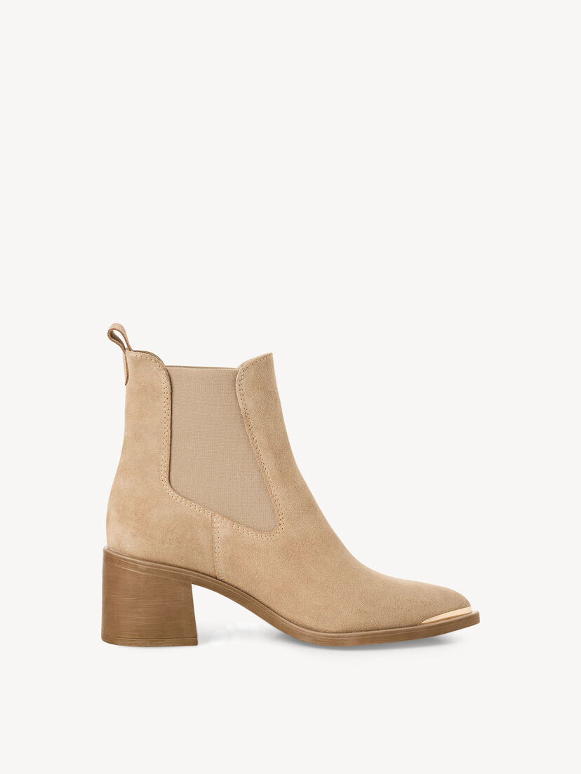 Leren Chelseaboot - beige
