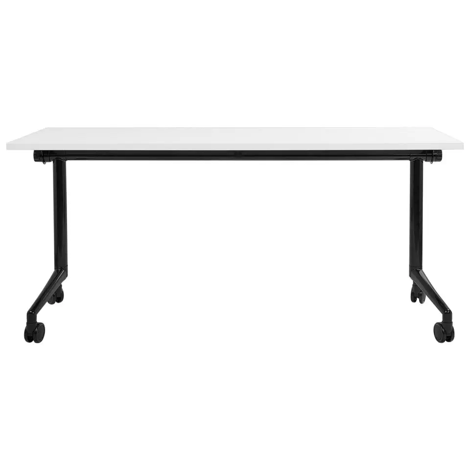 CAVI - Inklapbaar bureau - Wit/Zwart - 160 x 60 cm - Staal