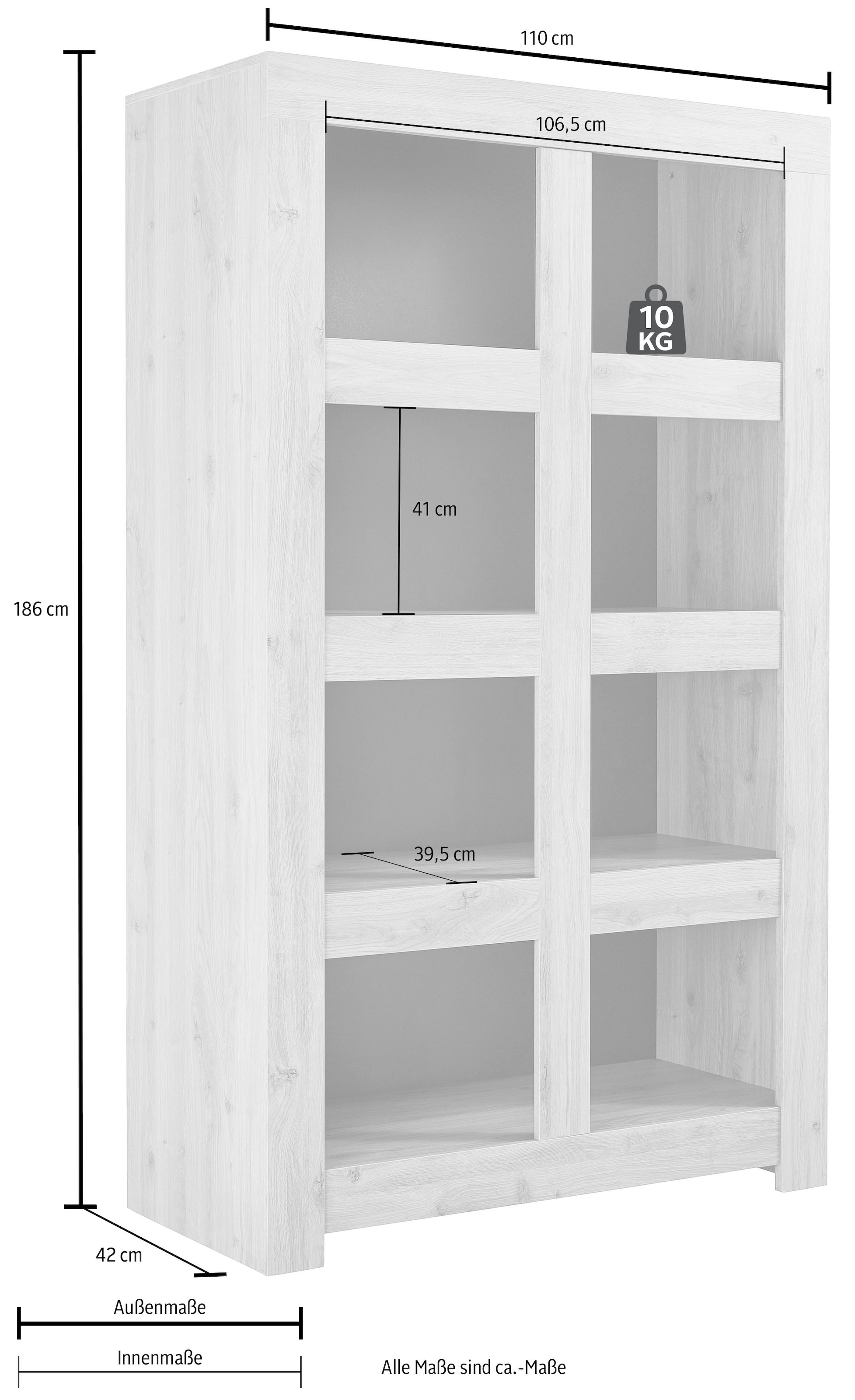 INOSIGN Standregal »Firenze« Höhe 191 cm