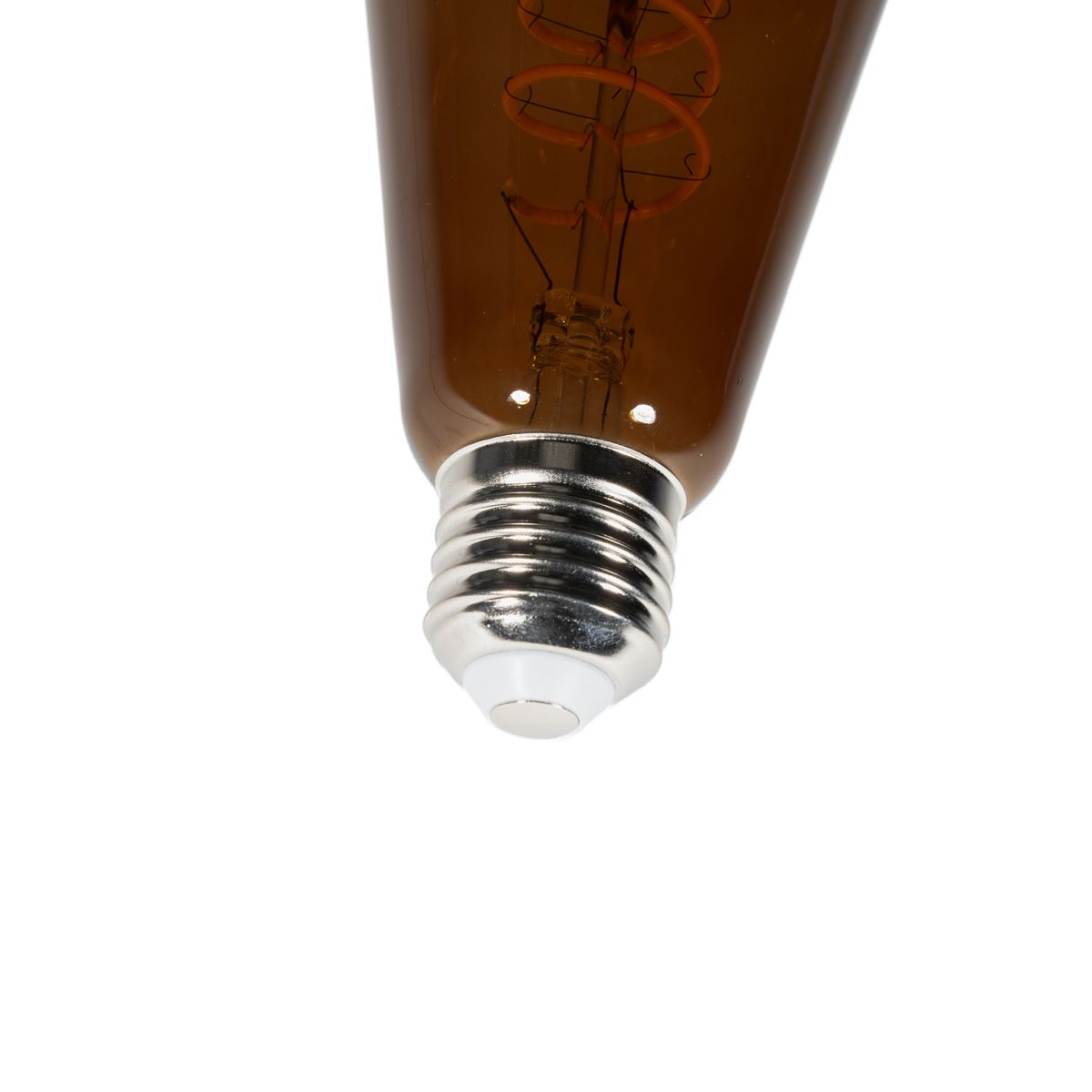 E27 dimbare LED lampen ST64 bruin 4W 100 lm 1800K