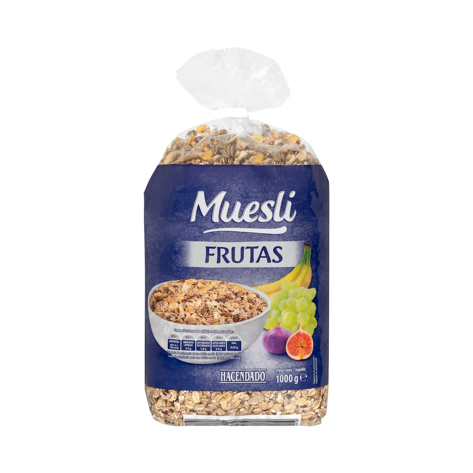 Muesli Hacendado aux fruits