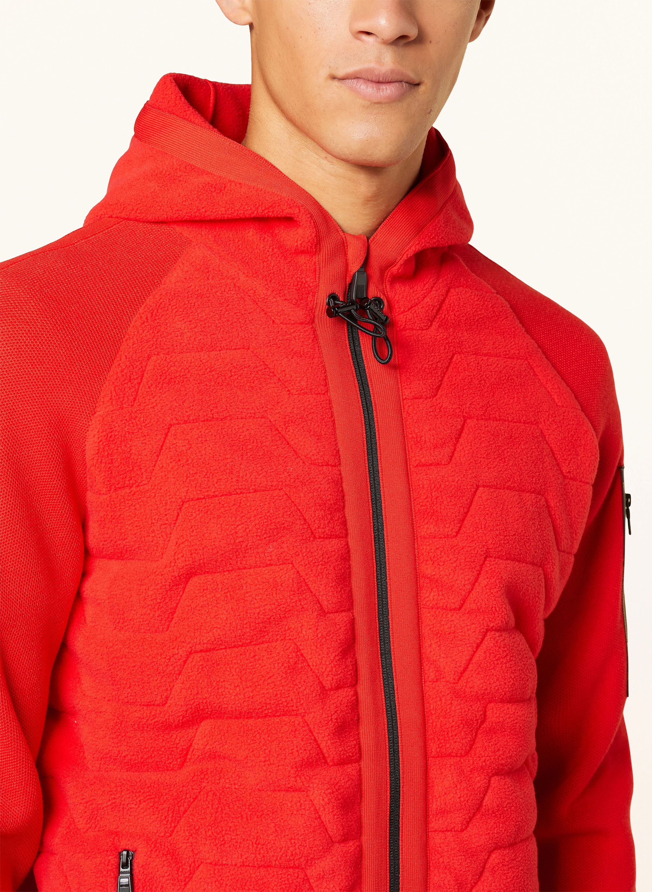 BOSS Sweatjacke MARTIC in Materialmix