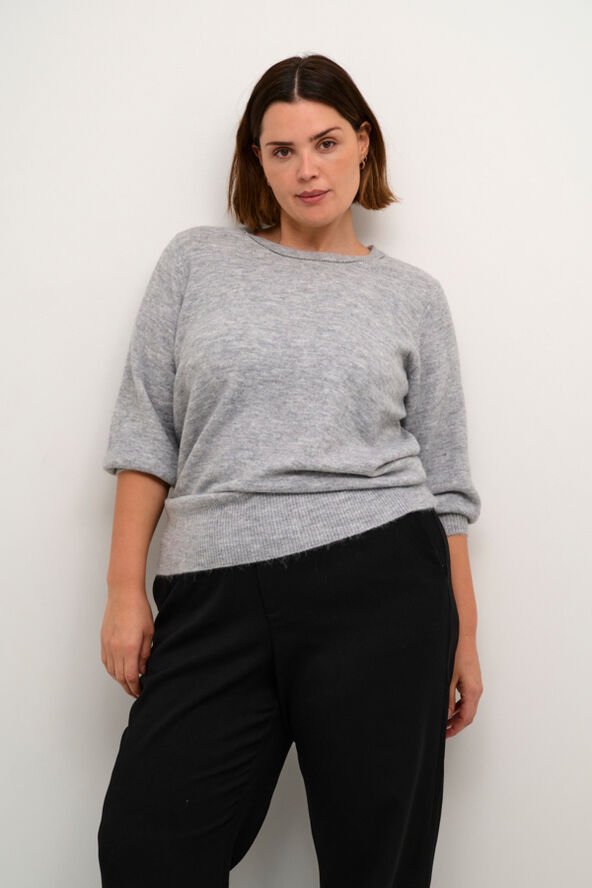 Kaffe Curve KCmerida Pullover Grey melange