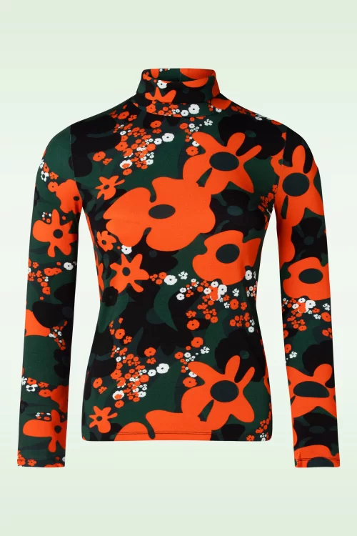 Princesse Nomade  Ron Onda top in oranje en groen